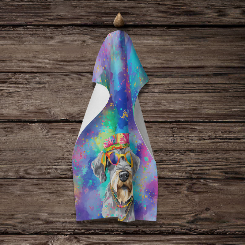 Serviette de cuisine Schnauzer Hippie Dawg