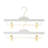 Griffy Acrylic Non-Slip Hangers with Clips for Dress/Shirt/Sweater