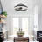  Modern Flush Mount Ceiling Fan With LED Light & Remote, Crystal, Black, White Ceiling Fan-1391827160