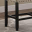 Banc de salle à manger à hauteur de comptoir brun clair, matériau en mélange, l 41 po x H 25,5 po, P 16,5 po, P 16,5 po, mélange, repose-pieds-131254699