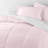 7-Piece Reversible Bedding Bundle - Solid Comforter and Patterned Sheet Set-99311808-99311813