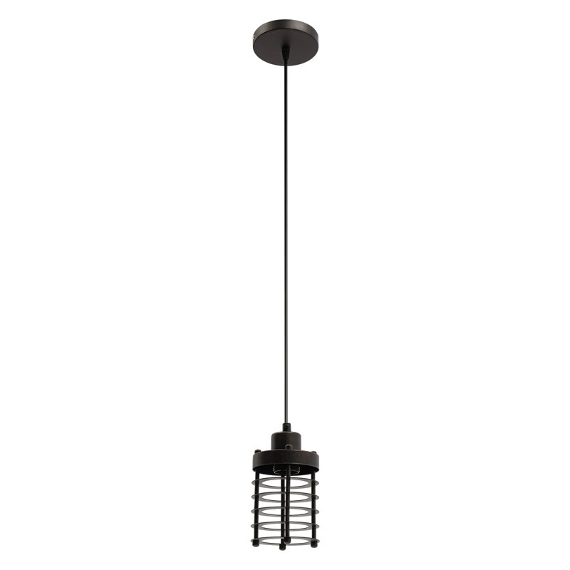 Luminaire suspendu rétro 1 lumière, Brun