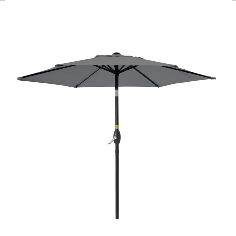 Parasol de marché 7,5 pi Sunbrella, Gris
