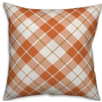  Plaid Throw Pillow