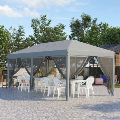 Pop Up Canopy Tent With Netting, Heavy Duty Instant Sun Shelter, Large Tents For Parties With Carry Bag(Canopy)