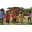 Balançoire en bois de cèdre Tucson de Backyard Discovery avec glissade à vagues, plateforme de jeu, échelle murale et fenêtre Snack-bar