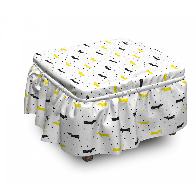 Housse pour pour chiens et coeurs repose-pieds
