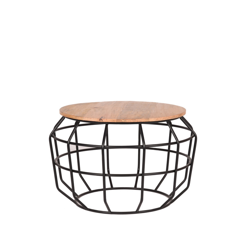 Hodges Frame Coffee Table, Black, H38 x L56 x W56cm