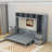 Ajae Murphy Bed with Storage Bookcase, Drawers and Wardrobe-1987866090-1985748472