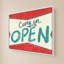 «Retro Open Sign» par Jen Bucheli - Impression sur toile