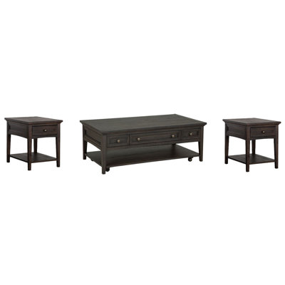 Rectangular Cocktail Table With 2 End Table