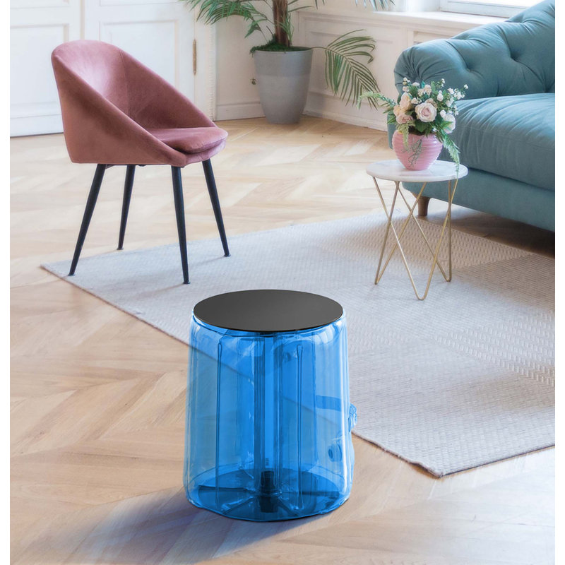 Helly Plastic Accent Stool, Blue