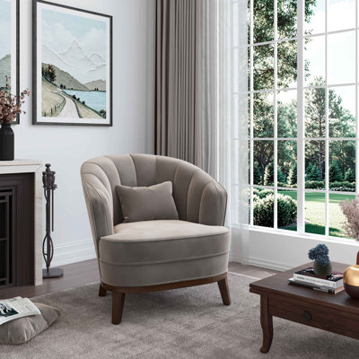 Fauteuil d'appoint rembourré Ava