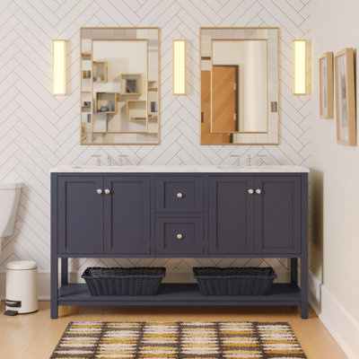 Ensemble de meuble-lavabo double 60 po Binne