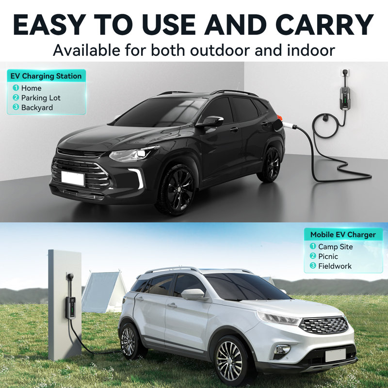 Chargeur de véhicule électrique portatif