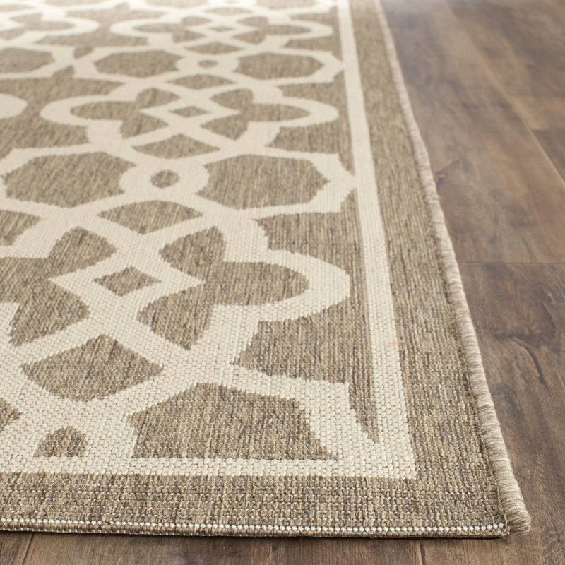 Herefordshire Performance Geometric Indoor/Outdoor Area Rug, Rectangle 4' x 5'7"