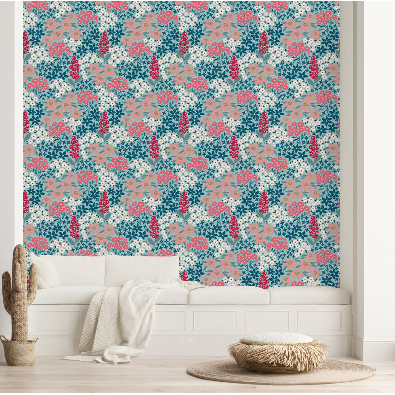 Floral Tile, 2.08' W x 10.42' L