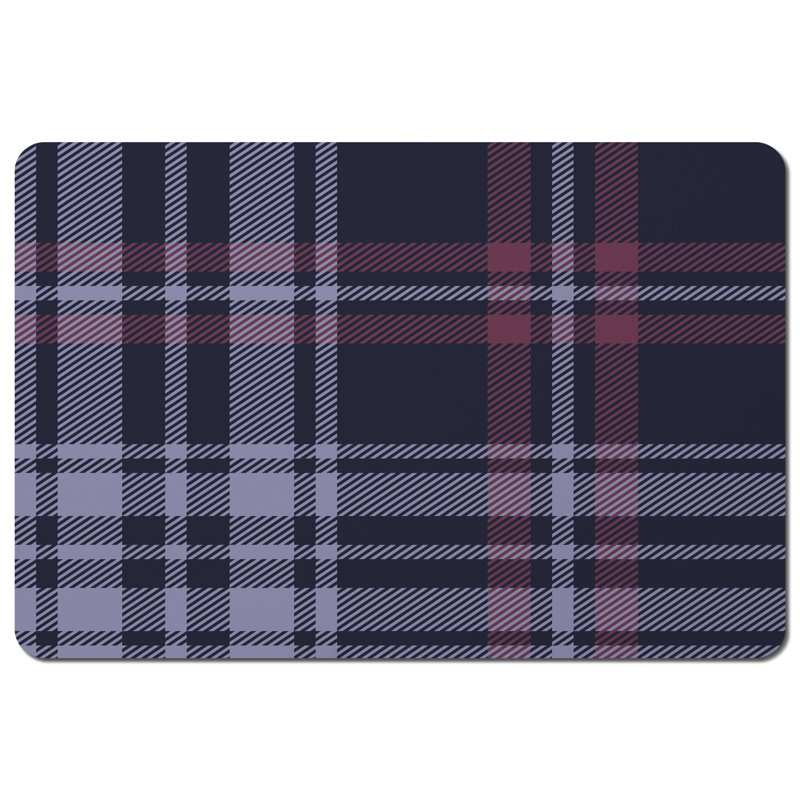 Gillingham Polyester-Coated Hardboard Plaid Rectangle Placemat