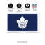 Tapis en PVC pleine couleur, 16 po x 28 po, Maple Leafs de Toronto