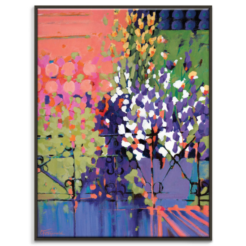 Hello Sunshine by Catherine Fitzgerald - Print on Canvas, 51cm H x 41cm W x 4cm D, Black