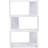 Modern Staggered 3-Shelf Manor Bookcase