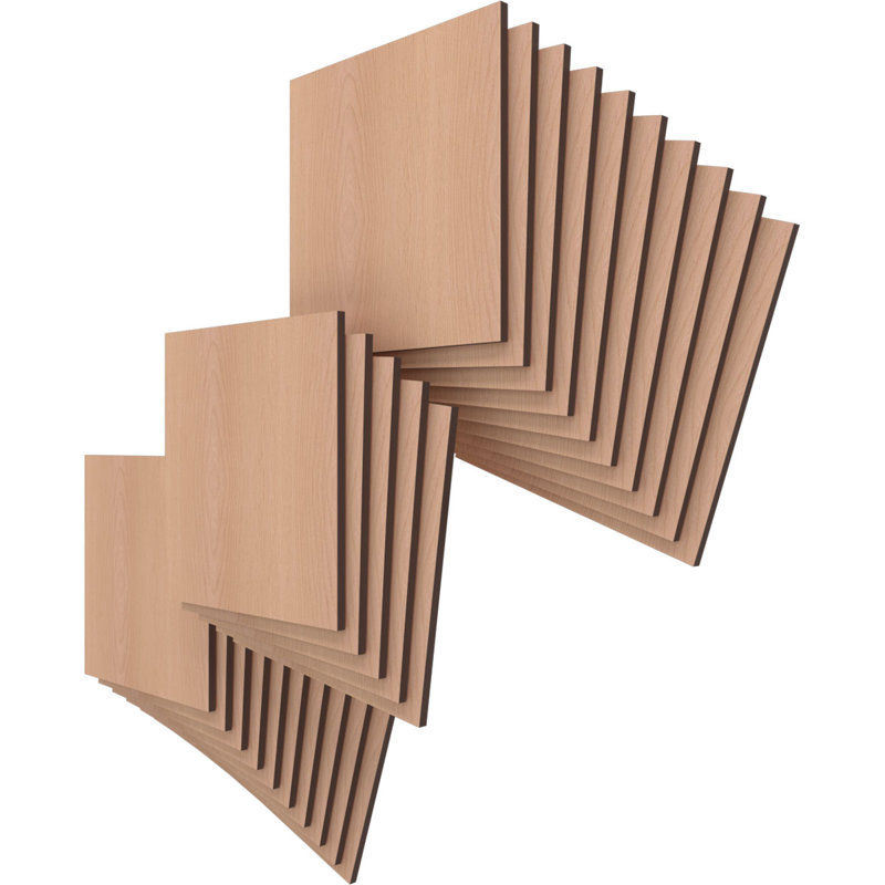 Planches en bois, H 7,75 po x l 7,75 po x P 0,25 po, Aulne