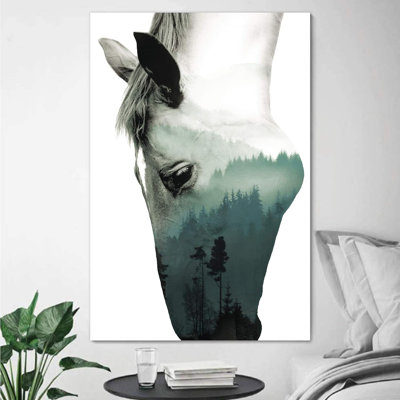 Running Horses " A Wild Horse And Foggy Mountain "