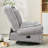 360 Swivel Rocker Glider Recliner, Corduroy, Gray-954855151