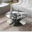 Table basse à motif de marbre