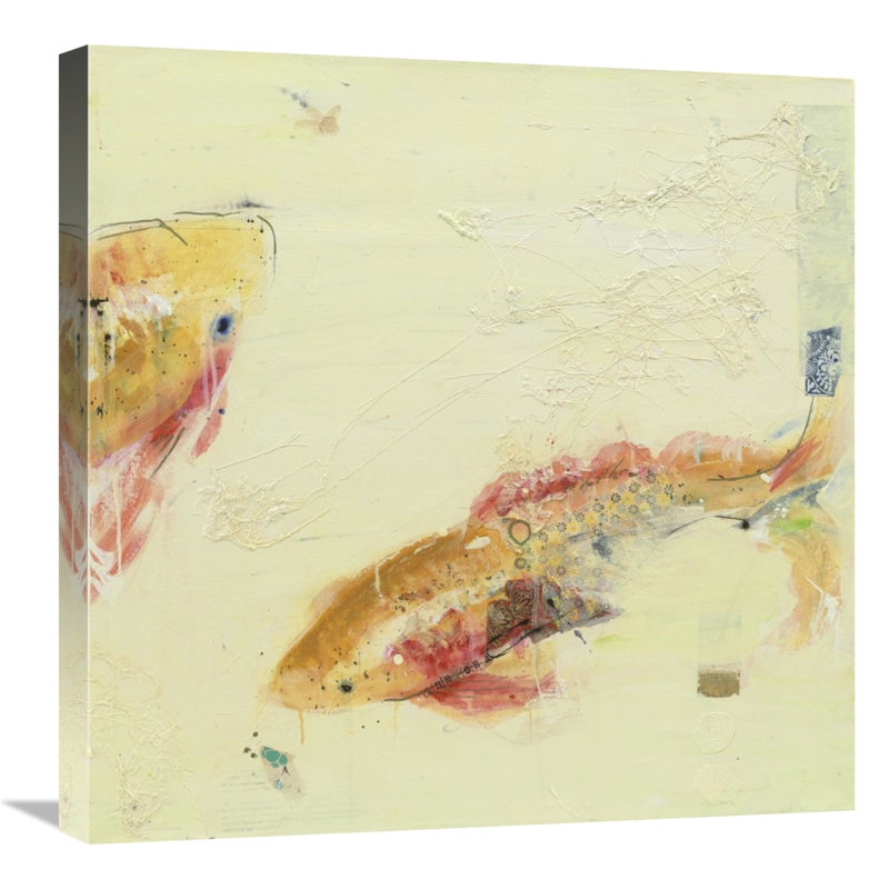 " Fish ", 24" H x 24" W x 1.5" D, Wrapped Canvas