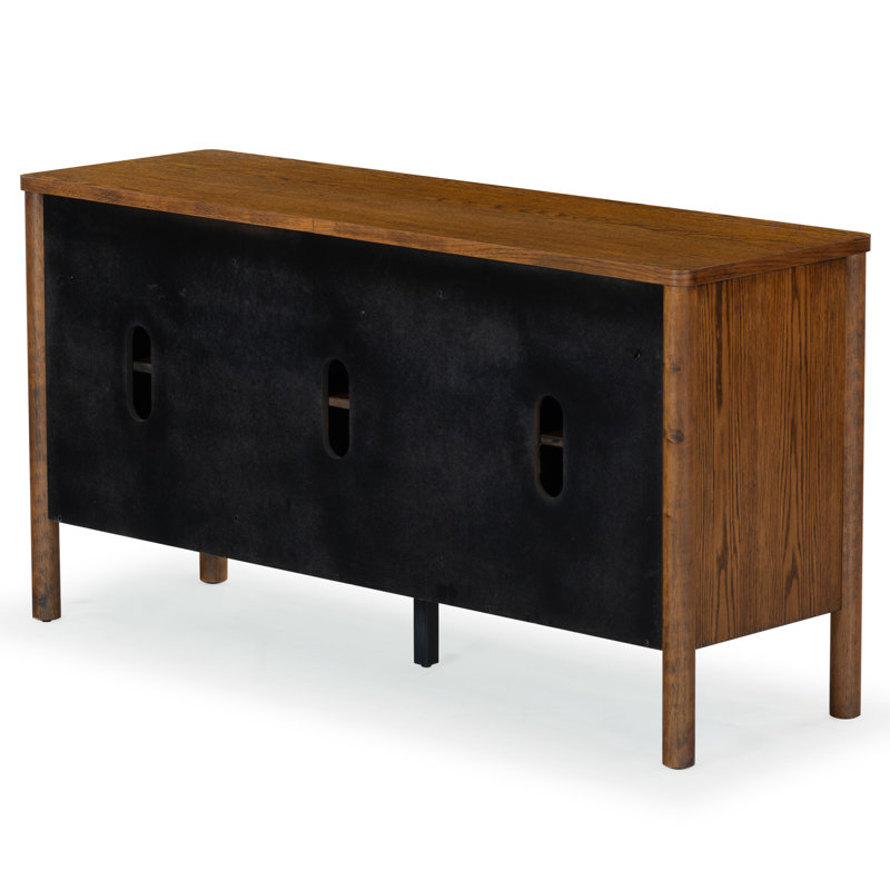 Kaplan Wood 3-Door Sideboard, Medium Oak