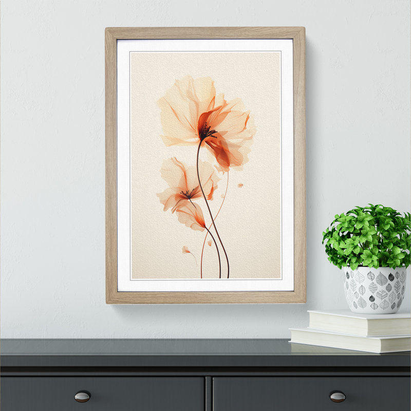 Single Picture Frame Print on Wood, 46cm H x 34cm W, Oak Framed