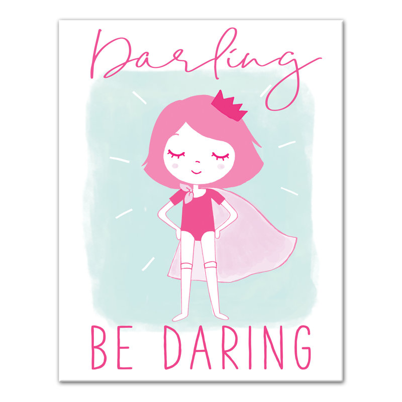 Art sur toile darling be audacieuse Burgos, H 14 po x l 11 po x P 1,25 po