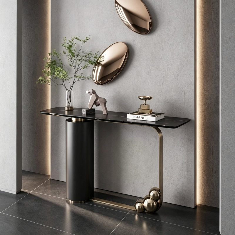 Console Modern Minimalist, H 33,5 po x l 63 po x P 13,8 po