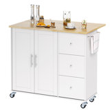 Arnola 39.7" W Kitchen Island Cart