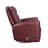 Demy Swivel Glider Manual Reclining Chair, Red Faux Leather Cushions-119043983