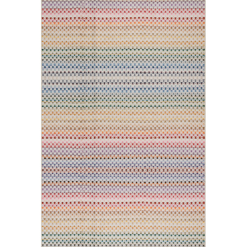 Poppy Machine Washable Rug, Rectangle 7'6" x 9'6"