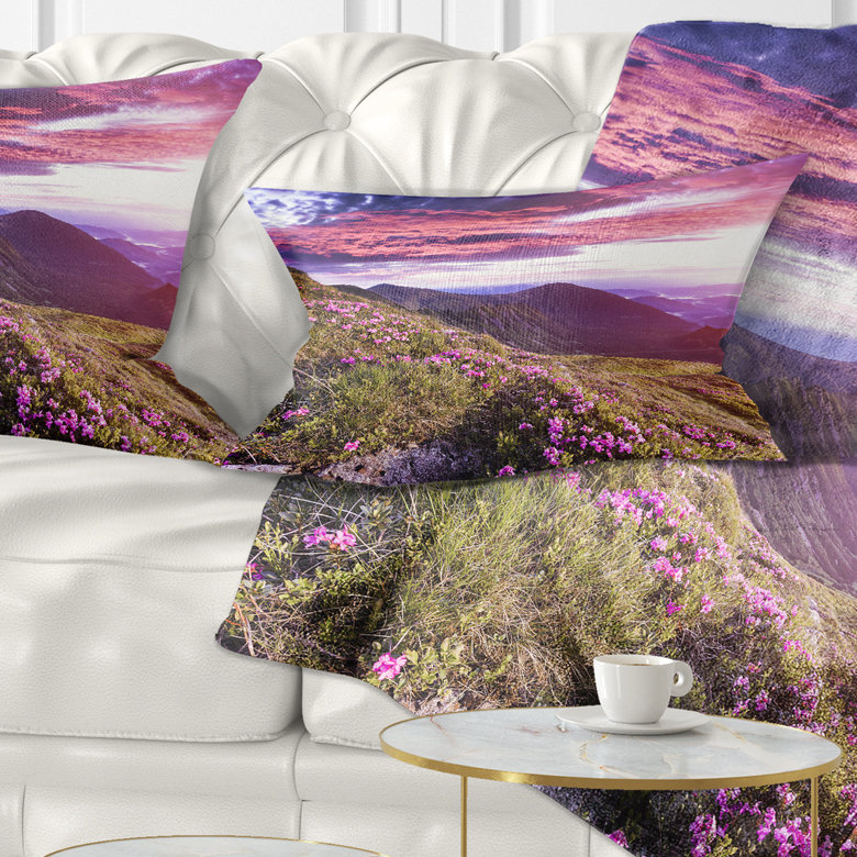 Coussin lombaire rhododendron