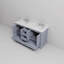 Meuble-lavabo double 60 po X P 22 po D, plateau en quartz blanc et ensemble de robinet-1693447881