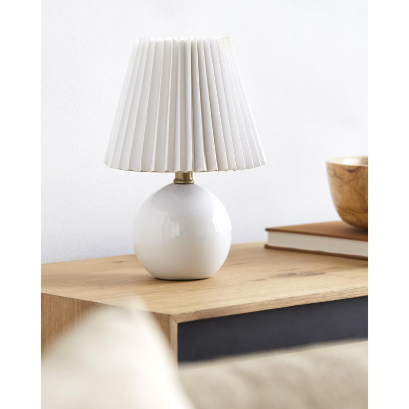 Lampe de table Nelie, Blanc