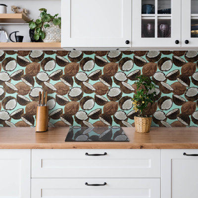 Aundria 30 x 30 cm PVC Tile in Matte Brown