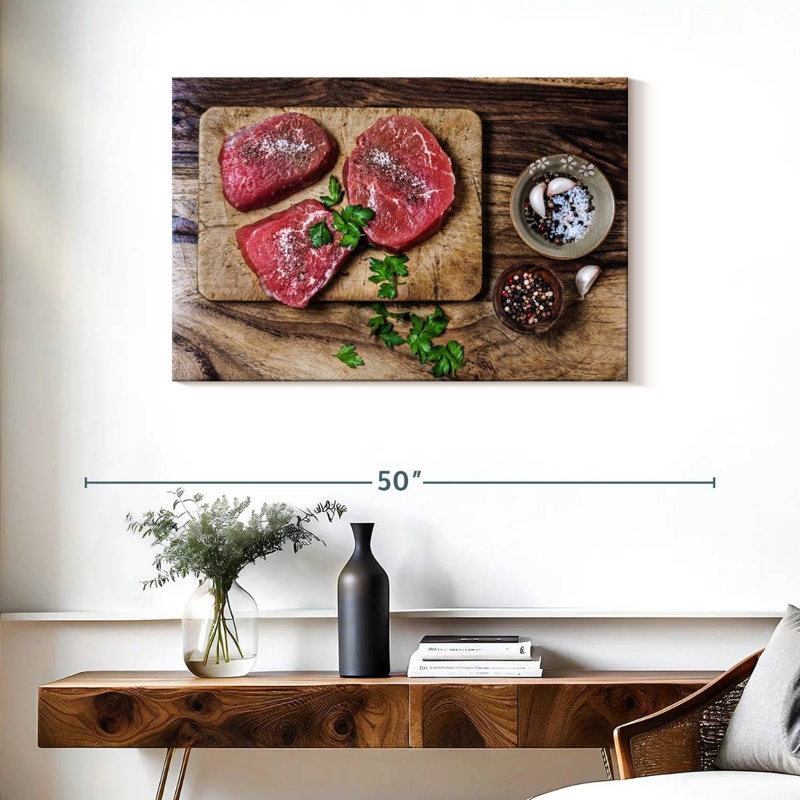 Morceaux de boeuf assaisonnés, H 24 po x l 36 po