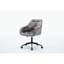 Fauteuil de bureau pivotant en velours réglable Elegent