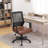 Office Mid Back Swivel Lumbar Support Mesh Chair-1779957234