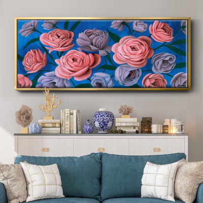 Layered Petals III- Framed Canvas
