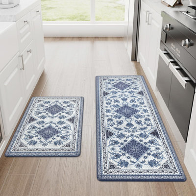 Tapis de cuisine anti-fatigue Blue Boho