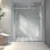 6076 Frameless One Fixed And One Shifted Shower Door, 70MM 304 Stainless Steel Large Pulleys With Adjustable Soft Closing Function,With Nano Easy Cleaning And Stick Explosion-Proof Menbrance