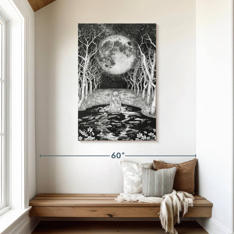 Oberle The Moonlight Bather, 45" H x 30" W