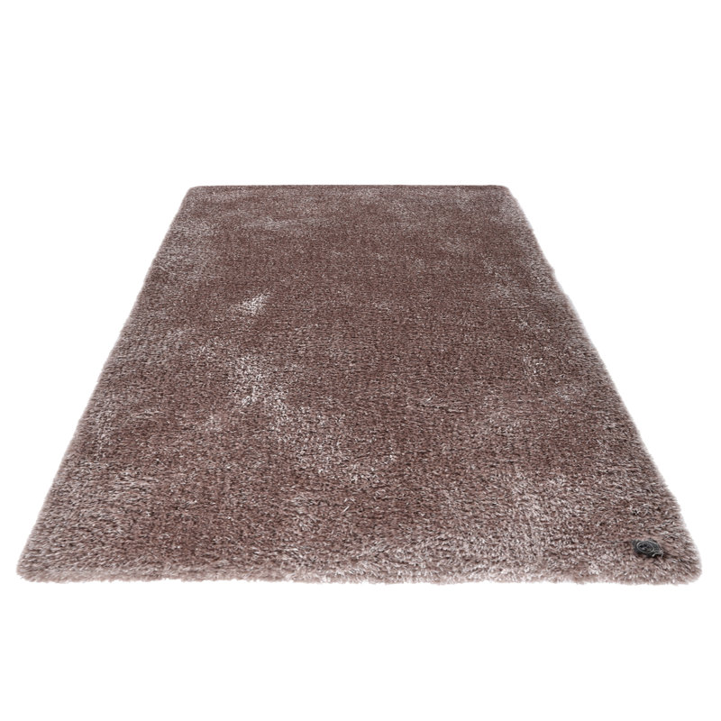 Soft Solid Colour Hand Woven Hand Tufted Brown Area Rug, Rectangle 140 x 200cm
