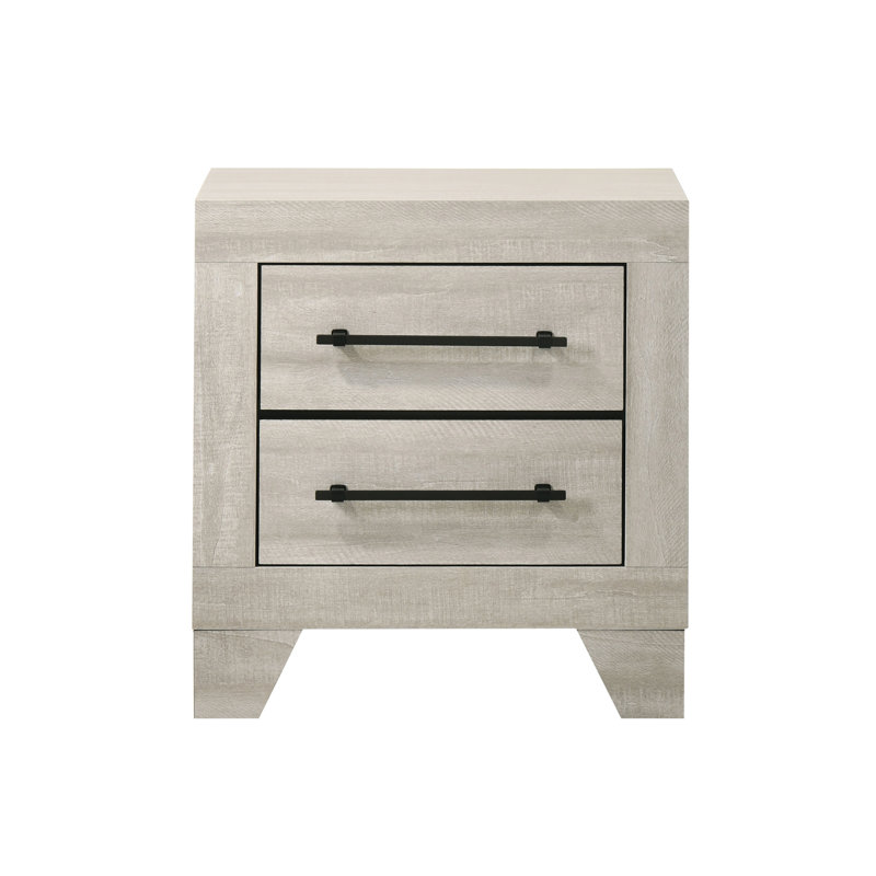 Table de chevet 2 tiroirs Valenzuela Dahill